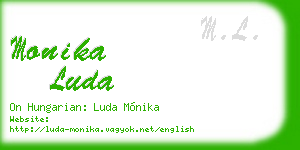 monika luda business card